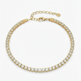Bracciale Tennis Argento 925% Gold 1,5 mm.