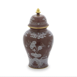 Vaso Potiche Grande "Oriente Italiano Castagna" Richard Ginori h. 38 cm.
