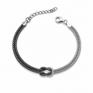 Bracciale Nodo Bicolor Silver in Argento 925%