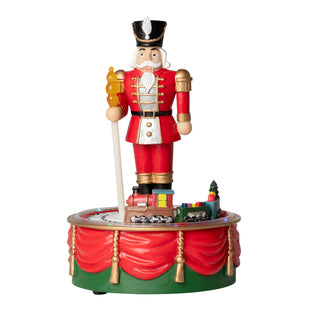 Carillon Schiaccianoci con Trenino Palais Royal Lamart h. 19.5 cm.