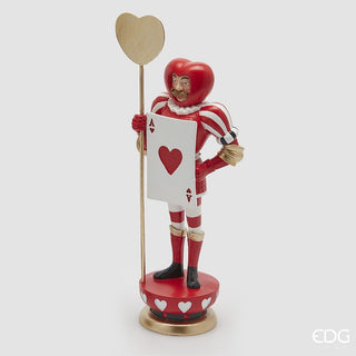 Portacandela Soldatino Rosso EDG h.35 cm.