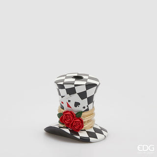 Portacandela Cappello EDG h.14,5 cm.