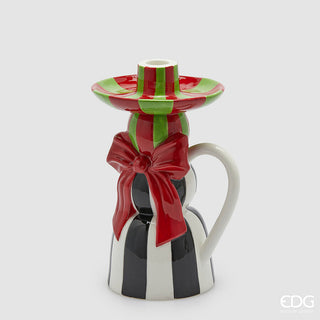 Portacandela Fiocco EDG h. 23 cm.