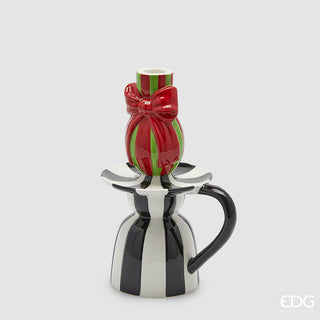 Portacandela Fiocco EDG h. 23 cm.