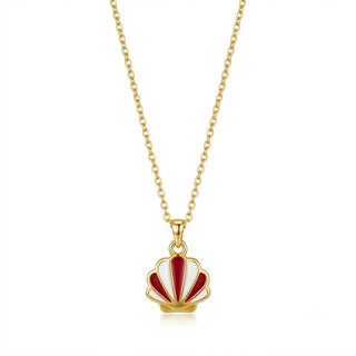 Collana Conchiglia Rossa in Argento 925%