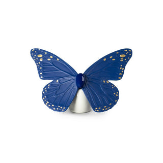 Farfalla Blu e Oro Lladrò