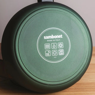 Set 3 Padelle con Coperchio "Titan Pro Green" Sambonet