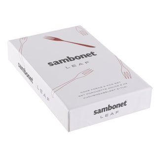 Set 6 Forchettine Dolce "Leaf" Sambonet