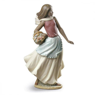 Scultura "Cestino Con Fiori" Nao