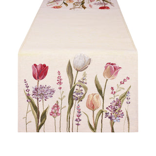 Runner "Storie Fiorite" Nuvole di Stoffa 40x140 cm.