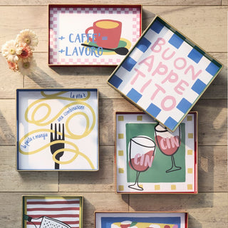 Vassoio Quadrato "Summer Time" Andrea Fontebasso 35x35 cm.