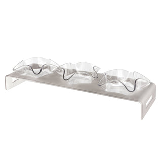 Antipastiera 3 Ciotoline Happy Times Vesta 44x14xh.5 cm.