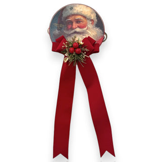 Tamburello Appendino Babbo Natale Madame Fioccò 13 cm.