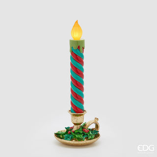 Candela con Led e Piattino EDG 45 cm.