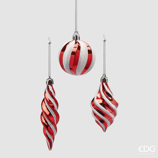 Set 12 Sfere di Natale Vortex Mix h.11  cm.