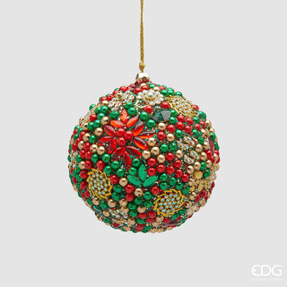 Set 4 Sfere di Natale Mille Perle EDG