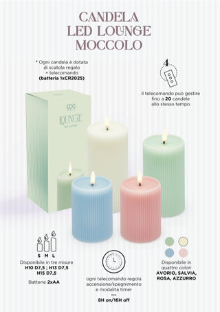 Candela Led Lounge Moccolo EDG
