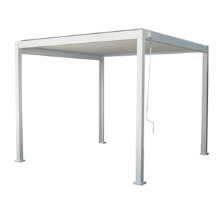 Gazebo Pergola Alluminio Bianca "Wyoming" Vacchetti 3x3h2,5 m
