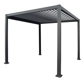 Gazebo Pergola Alluminio Antracite "Wyoming" Vacchetti 3x3h2,5 m