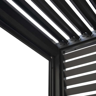 Gazebo Pergola Alluminio Antracite "Wyoming" Vacchetti 3x3h2,5 m