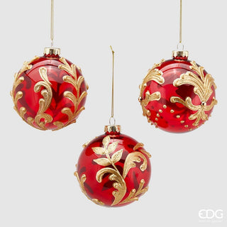 Set 6 Sfere di Natale Deco Mix EDG Ø 10 cm.