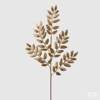 Ramo con Foglie Dorate Glitter EDG h. 66 cm.