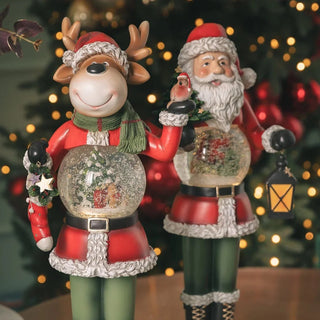 Babbo Natale Sferacqua con Led  EDG h.50 cm.