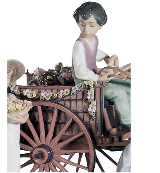 Scultura Bimbi "Una Gita" Edizione Limitata Lladrò