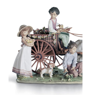 Scultura Bimbi "Una Gita" Edizione Limitata Lladrò