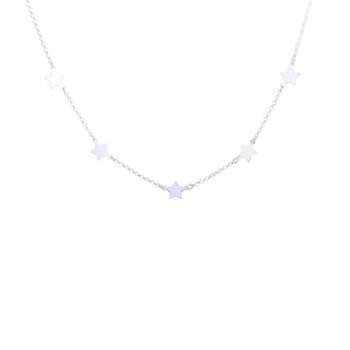 Collana Girocollo in Argento Con Stelle