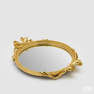 Vassoio Decorativo Oro Fiocchi Ovale EDG