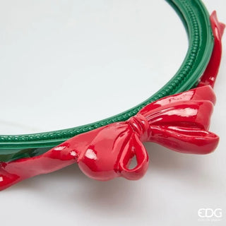 Vassoio Decorativo Verde Fiocchi Ovale EDG