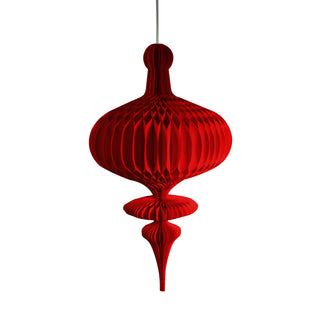 Decoro Origami Trottola Rosso h.100 cm.