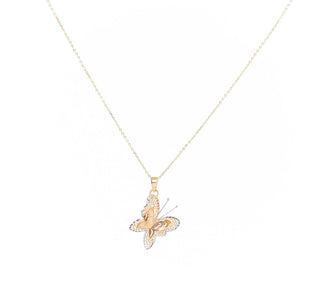 Collana Con Farfalla In Oro Giallo 18 Kt