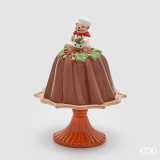 Alzata con Cupola Budino EDG h. 31 cm.