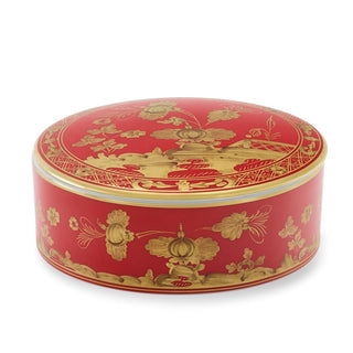 Scatola Portaoggetti "Oriente Italiano Rubrum" Richard Ginori Ø 13.2 cm.