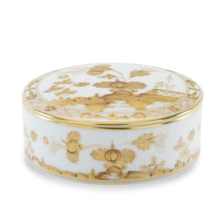 Scatola Portaoggetti "Oriente Italiano Aurum" Richard Ginori Ø 13.2 cm.
