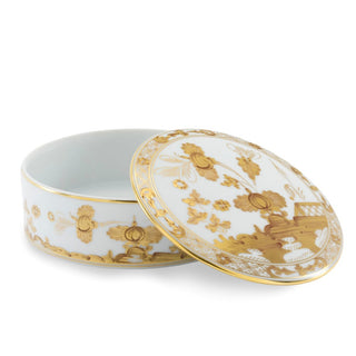 Scatola Portaoggetti "Oriente Italiano Aurum" Richard Ginori Ø 13.2 cm.