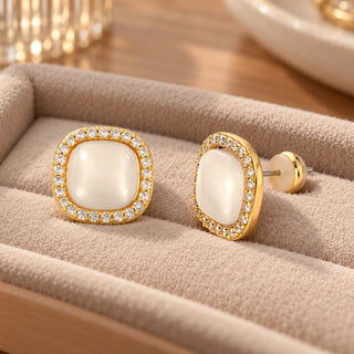 Orecchini Cat Eye Carré "Contemporary Jewels Evolution" Barbieri Creazioni