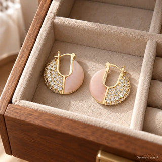 Orecchini Halfmoon Bicolor "Contemporary Jewels Evolution" Barbieri Creazioni