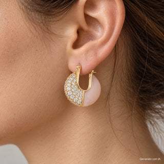 Orecchini Halfmoon Bicolor "Contemporary Jewels Evolution" Barbieri Creazioni
