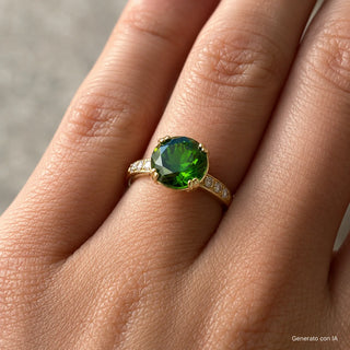 Anello Carrè Rond "Crystal Bloom" Barbieri Creazioni