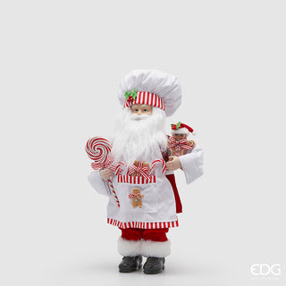 Decoro Babbo Natale Cuoco EDG h.48 cm.