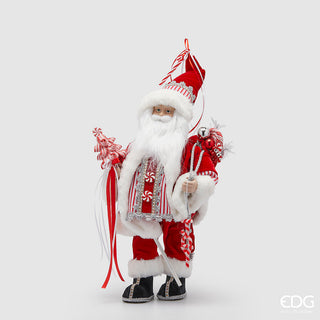 Decoro Babbo Natale con Sacco EDG h.50 cm.