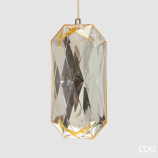 Set 2 pz. Decoro Diamante Rettangolare da Appendere EDG h.19,5 cm.