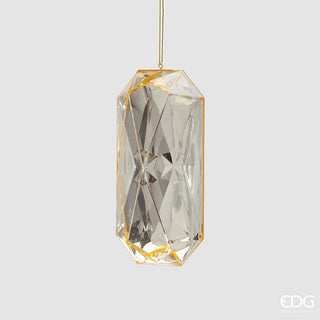 Set 6 pz. Decoro Diamante Rettangolare da Appendere EDG h.14,5 cm.
