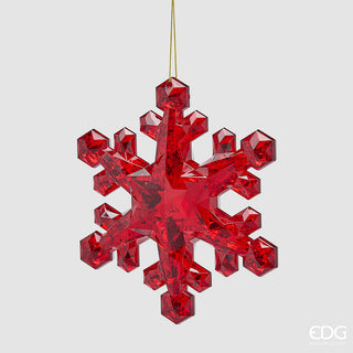 Set 2 pz. Decoro Diamante Fiocconeve da Appendere EDG h.23,5 cm.