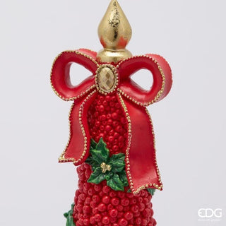 Decoro Pino con Fiocco EDG h.48 cm.