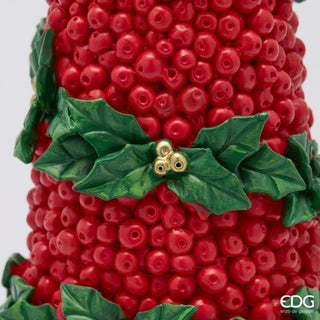 Decoro Pino con Fiocco EDG h.48 cm.