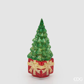 Decoro Pino Twist Regalo Led EDG h.30 cm.